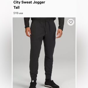 Lululemon City Sweat Jogger Men’s size L